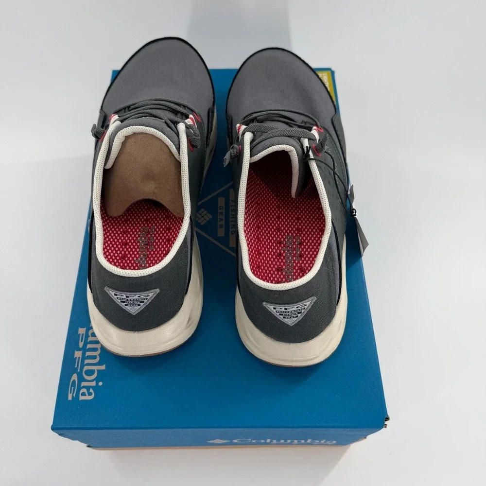 Columbia PFG Bahama X Relaxed Mens Fishing Shoes Grill‎ Sunset Red BM9625-028 10